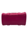 Marc Jacobs Magenta Pink Pebble Leather Zip Top Crossbody Strap Tote Bag Magenta Pink / XS