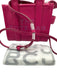 Marc Jacobs Magenta Pink Pebble Leather Zip Top Crossbody Strap Tote Bag Magenta Pink / XS