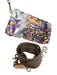 MZ Wallace Taupe Brown Nylon Quilted Zip Top Crossbody Strap hand bag Bag Taupe Brown / S/M