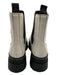 Marc Fisher Shoe Size 6 White & Black Leather Platform Lug sole Booties White & Black / 6