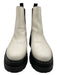 Marc Fisher Shoe Size 6 White & Black Leather Platform Lug sole Booties White & Black / 6