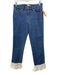 Tory Burch Size 27 Medium Wash & Cream Cotton Denim Zip Fly High Rise Jeans Medium Wash & Cream / 27