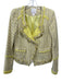 Mcginn Size 8 Yellow & White Cotton Blend Long Sleeve Blazer Jacket Yellow & White / 8