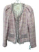 Mcginn Size 8 Pink & White Cotton Blend Long Sleeve Blazer Jacket Pink & White / 8