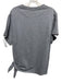 3.1 Phillip Lim Size L Gray Cotton Heathered Short Sleeve Buckle Detail Top Gray / L