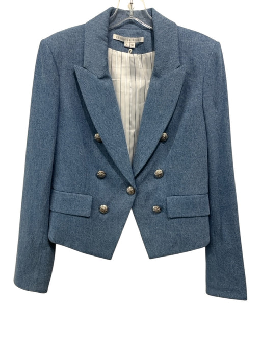 Veronica Beard Size 8 Medium Wash Polyester & Viscose Blazer Jacket Medium Wash / 8