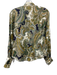 Veronica Beard Size 6 Green, Blue, Yellow Linen Long Sleeve Paisley Blouse Top Green, Blue, Yellow / 6
