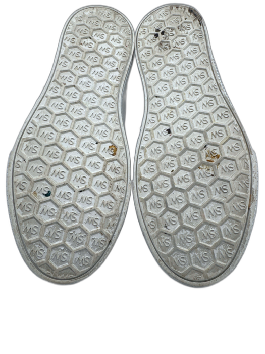 Stuart Weitzman Shoe Size 6.5 White Canvas Faux Pearl High Top Lace Up Sneakers White / 6.5
