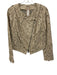 Haute Hippie Size M Beige Cream Lamb leather Laser Cut Silver Hardware Jacket Beige Cream / M