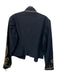 Ralph Lauren Size 8 Navy blue & gold Cotton Long Sleeve Button Front Jacket Navy blue & gold / 8
