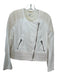 Rag & Bone Size 4 White & Cream Cotton & Nylon Eyelet Moto Long Sleeve Jacket White & Cream / 4