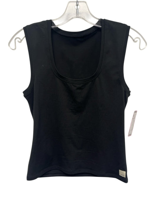 Vuori Size S Black Polyester Blend Scoop Neck Sleeveless Top Black / S