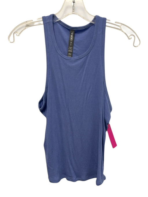 Vuori Size M Periwinkle Blue Modal Blend Ribbed Knit Round Neck Sleeveless Top Periwinkle Blue / M