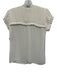 Alexis Size S Ivory White Polyester Pleated Tie Neck Cap Sleeve Top Ivory White / S