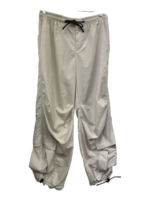 FP Movement Size XS Pale Beige Nylon Cargo Drawstring Wide Leg Pants Pale Beige / XS