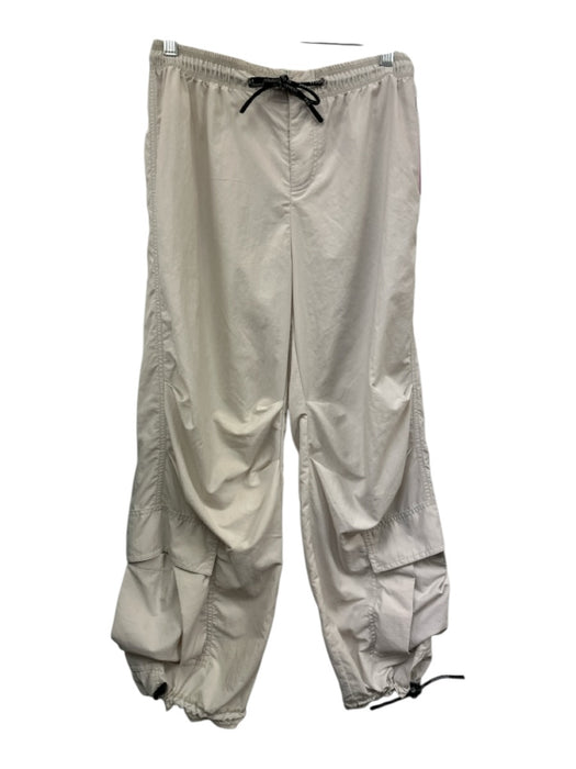 FP Movement Size XS Pale Beige Nylon Cargo Drawstring Wide Leg Pants Pale Beige / XS
