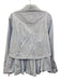 Simkhai Size 4 Light blue & white Cotton Pleated Stripe Button Down Skirt Set Light blue & white / 4