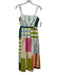 Olivia by Livro Size XS Light Blue, Green & Multi Cotton Square Neck Dress Light Blue, Green & Multi / XS