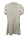 Alexis Size S White Cotton Blend Collar Short Sleeve Button Down Tiered Dress White / S