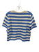 Olivia by Livro Size S Light blue & white Cotton Blend Crew Neck Short Set Light blue & white / S