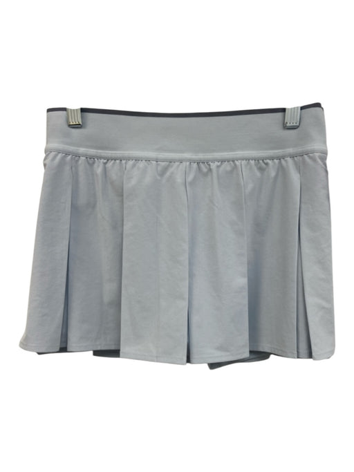 Lululemon Size Est S Light Blue Polyester Elastic Waist Pleat Mini Skirt Light Blue / Est S