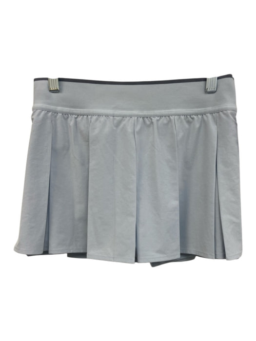 Lululemon Size Est S Light Blue Polyester Elastic Waist Pleat Mini Skirt Light Blue / Est S