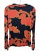 Anna Cate Size Small Blue, Pink, Beige Viscose Long Sleeve Abstract Print Top Blue, Pink, Beige / Small