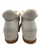 Silent D Shoe Size 39 White Leather Upper Suede Velcro Gum Sole Mid Top Sneakers White / 39