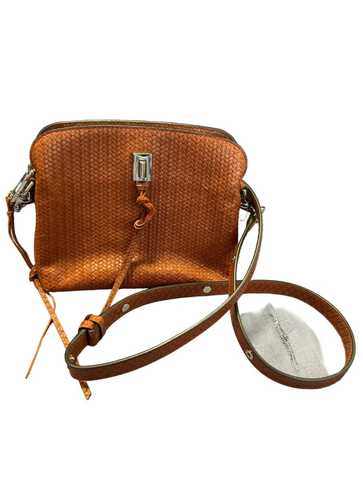 Rebecca Minkoff Brown Leather Shoulder & Crossbody Silver Hardware Top Zip Bag