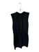 A.L.C. Size 6 Black Viscose Blend Tie Waist Sleeveless high neck Mini Dress Black / 6