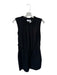 A.L.C. Size 6 Black Viscose Blend Tie Waist Sleeveless high neck Mini Dress Black / 6