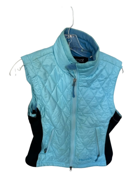 Marmot Size S Aqua Polyester Quilted Vest Athletic Jacket Aqua / S