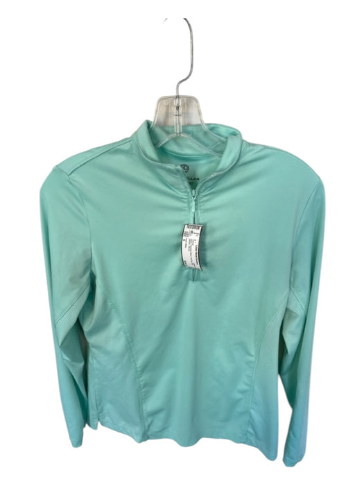 Peter Millar Size S Aqua Polyester Blend Half Zip Golf Athletic Jacket Aqua / S