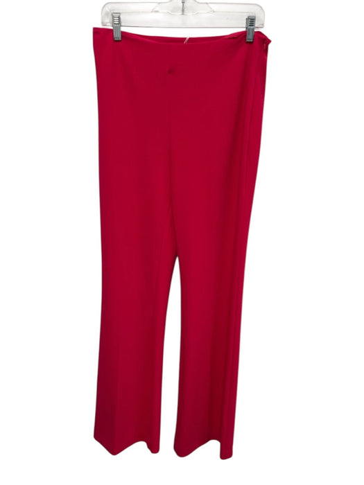 Trina Turk Size 6 Fuschia Pink Polyester Side Zip Wide Leg High Rise Pants Fuschia Pink / 6