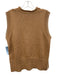 Cartolina Size M Beige & White Cotton & Cashmere Knit Side Button Sweater Beige & White / M