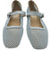 Dolce Vita Shoe Size 10 Baby Blue Mesh Lined Leather Strap Netting Flats Baby Blue / 10