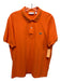 Lacoste Size XL Orange Cotton Solid Polo Men's Short Sleeve Orange / XL