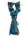 Cleobella Size XS Blue Pink Green Cotton Ruffle Sleeves Floral Print Mini Dress Blue Pink Green / XS