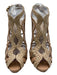 Alexandre Birman Shoe Size 39 Beige Leather Peep Toe Strappy Ankle Strap Pumps Beige / 39