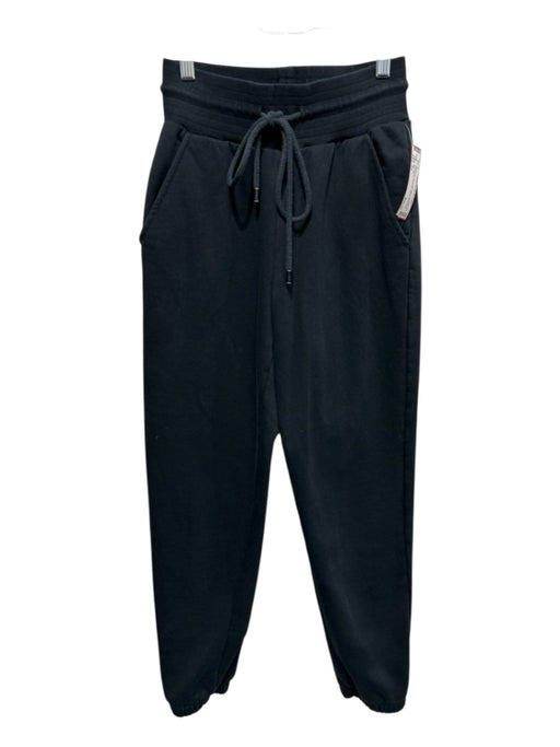 Alo Size XS Black No Fabric Tag Wide Waist Band Drawstring Pockets Jogger Pants Black / XS