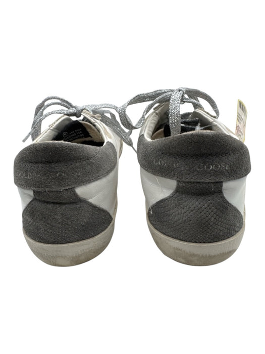 Golden Goose Shoe Size 36 White, Gray & Pink Leather Upper Distressed Sneakers White, Gray & Pink / 36