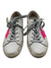 Golden Goose Shoe Size 36 White, Gray & Pink Leather Upper Distressed Sneakers White, Gray & Pink / 36