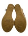 Jimmy Choo Shoe Size 38.5 Black & Beige Leather Upper Criss Cross Sandals Black & Beige / 38.5