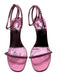 Christian Louboutin Shoe Size 38 Pink Leather Upper Metallic Spike Studs Sandals Pink / 38