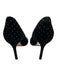 Jimmy Choo Shoe Size 38 Black & Silver Velvet Pointed Toe Dotted Mid Heel Pumps Black & Silver / 38