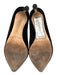 Jimmy Choo Shoe Size 38 Black & Silver Velvet Pointed Toe Dotted Mid Heel Pumps Black & Silver / 38