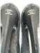 Chanel Shoe Size 38 Black Satin All Over Sequins Round Toe Satin Heel Logo Pumps Black / 38