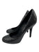 Chanel Shoe Size 38 Black Satin All Over Sequins Round Toe Satin Heel Logo Pumps Black / 38