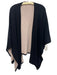 Neiman Marcus Black & Beige Cashmere Wrap Reversible Shawl Black & Beige / One Size