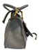 Chloe Gray Grain Leather Gold hardware Rolled Handles Zip Top Bag Gray / L